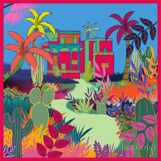 Majorelle - Soie 70cm