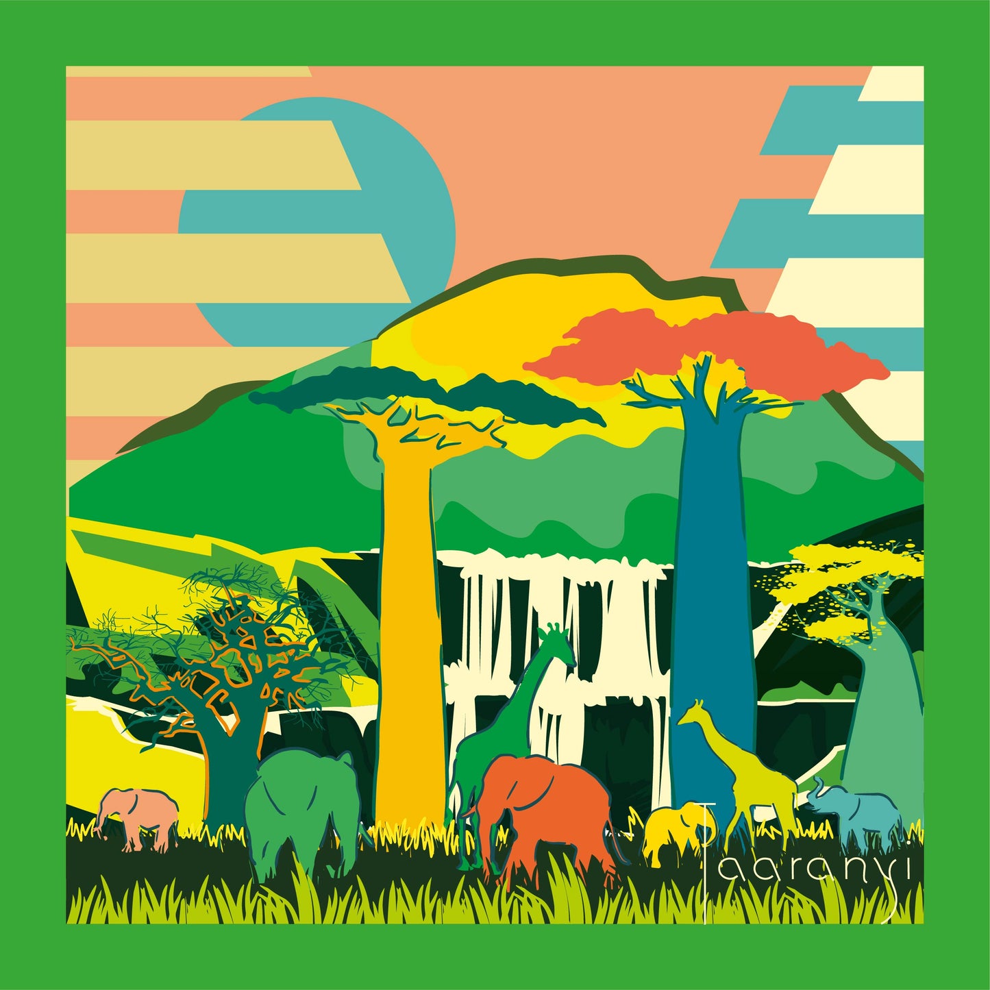 Kilimanjaro - Soie 90cm