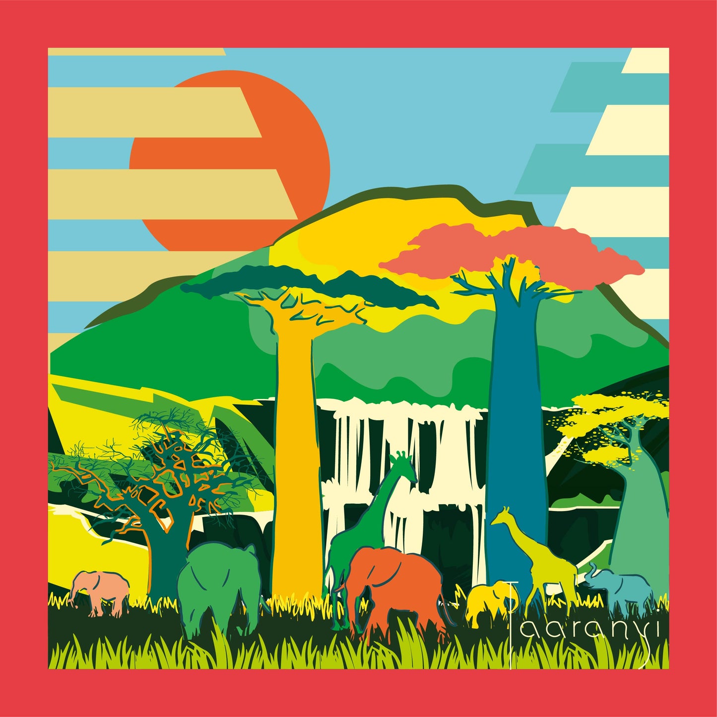 Kilimanjaro - Soie 90cm