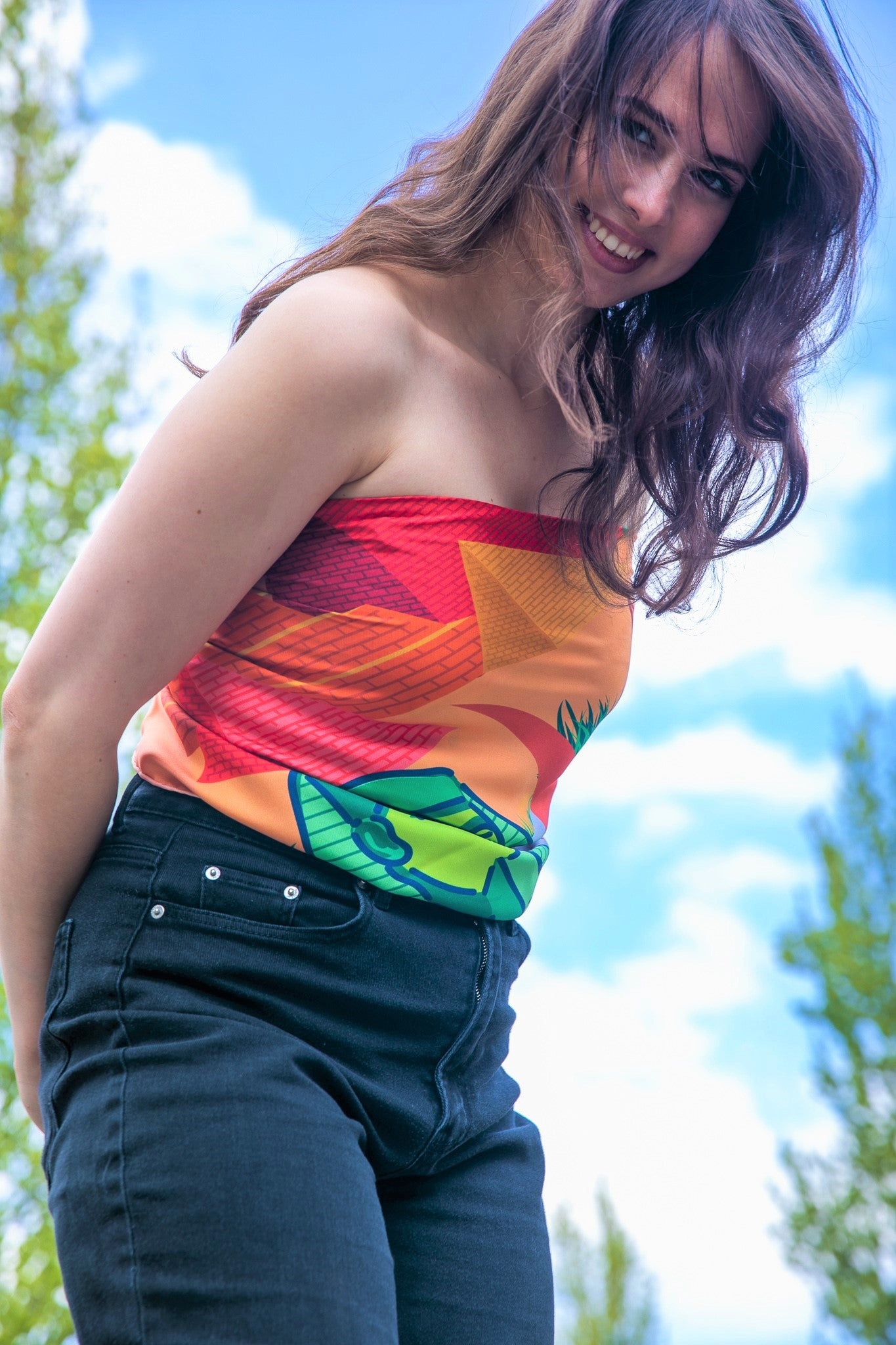 Pyramide - Soie 90cm