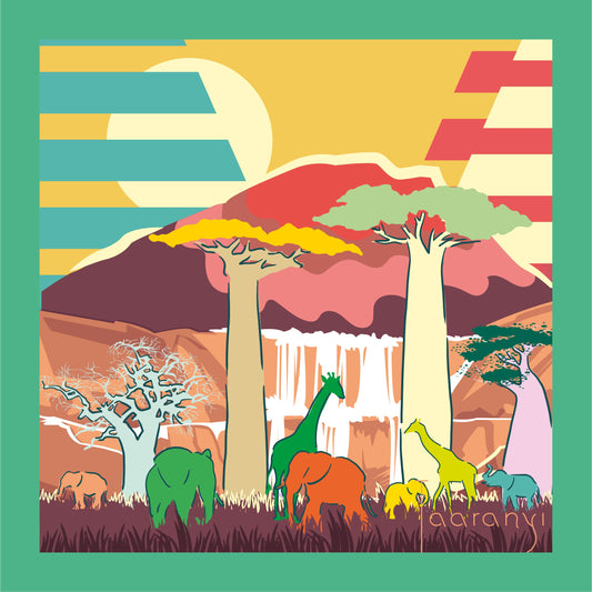 Kilimanjaro - Soie 90cm