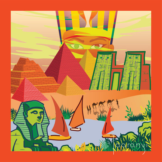 Pyramide - Soie 45cm